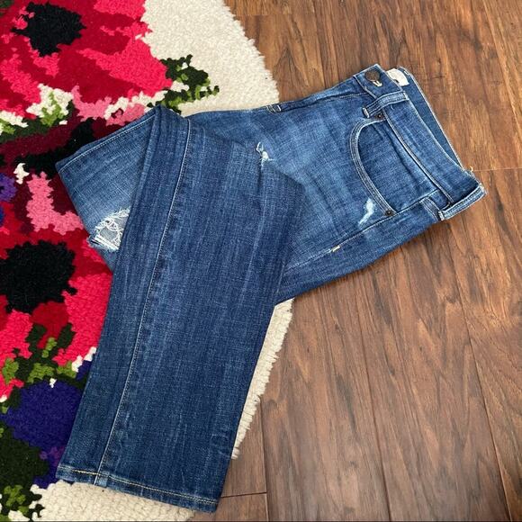J.Crew Factory Distressed Mid Rise Stretch Jeans Size 29 - Picture 1 of 10